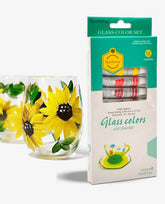 KeepSmiling Glass Paint 12 Colors Set 12ML Tube